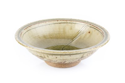 Lot 630 - Jim Malone (b.1946) Footed dish with green ash...