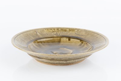 Lot 632 - Jim Malone (b.1946) Large dish with wood ash...