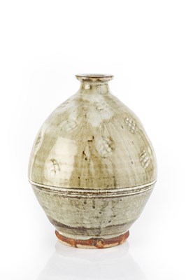 Lot 579 - Jim Malone (b.1946) Vase with ash glaze,...