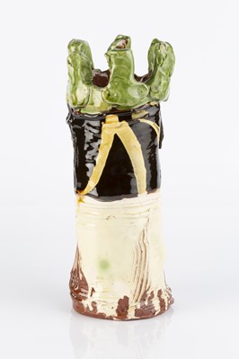 Lot 661 - Dylan Bowen (b.1967) King vessel slipware...