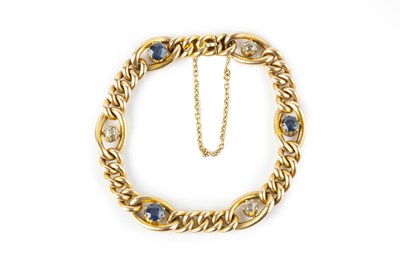 Lot 22 - A late Victorian/Edwardian sapphire and...