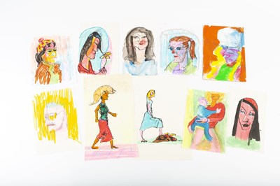 Lot 277 - Sven Berlin (1911-1999) Nine figure studies...