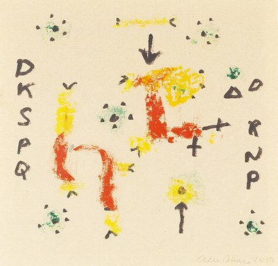 Lot 330 - Alan Davie (1920-2014) Arrow Indicates Red,...