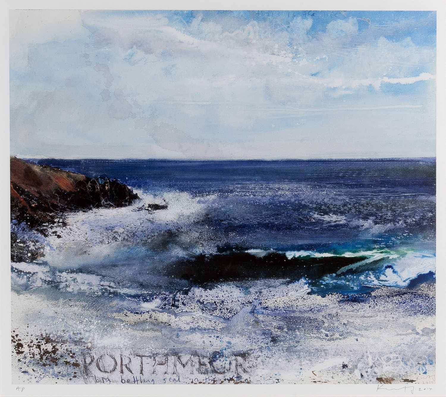 Lot 39 - Kurt Jackson (b.1961) Big Battling Seal in the...
