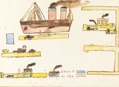 Lot 270 - Bryan Pearce (1929-2006) 550 Miles by Sea...