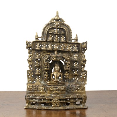 Lot 508 - Jain bronze chaubisi altar shrine Indian, 19th...