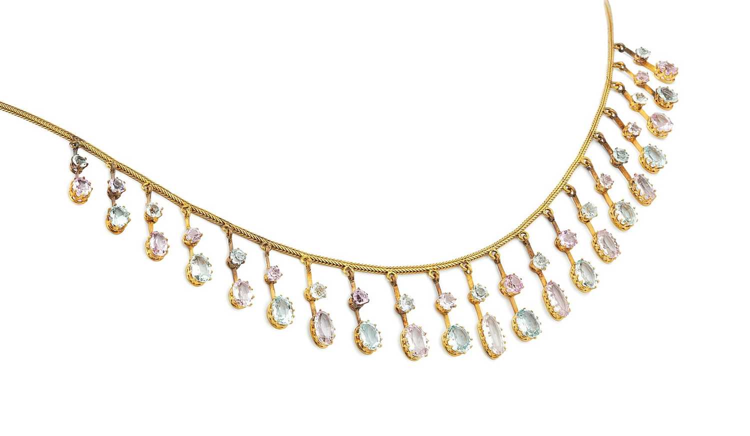Lot 26 - An early 20th century pink topaz and...