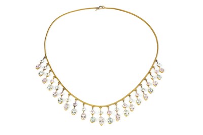 Lot 26 - An early 20th century pink topaz and...