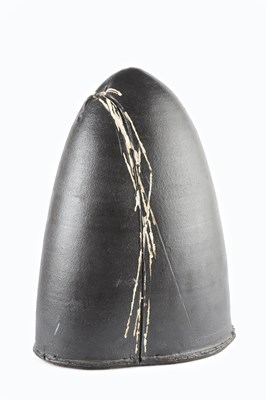 Lot 675 - Dan Kelly (b.1953) Large vessel black glaze...