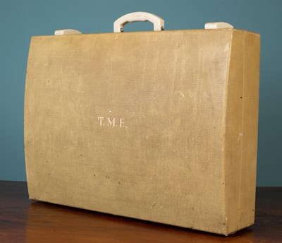 Lot 184 - A vintage picnic set with a fitted interior