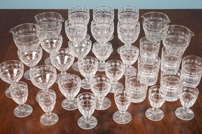 Lot 297 - A suite of American cut glassware with cut...