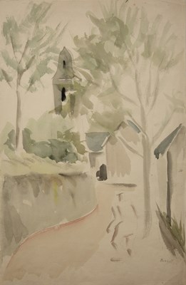 Lot 202 - George Bissill (1896-1973) Figure and Church...