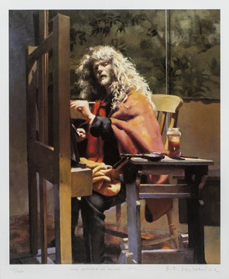 Lot 70 - Robert Lenkiewicz (1941-2002) Self Portrait at...