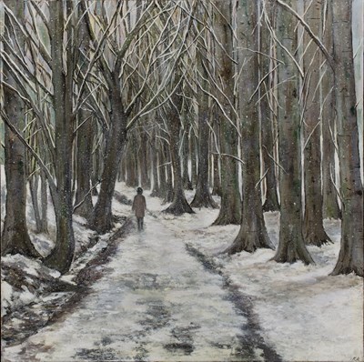 Lot 402 - Karen Edwards (b.1961) The Icy Path signed...