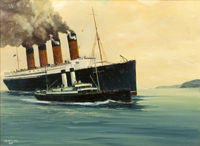 Lot 333 - Kenneth King (1939-2019) The Lusitania, signed...