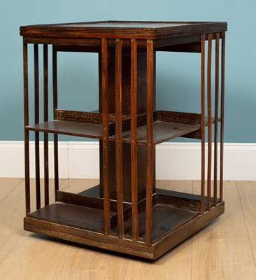 Lot 158 - A revolving bookcase, mahogany, 51 x 71cm