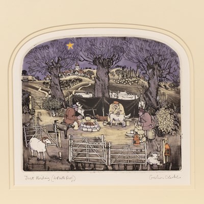 Lot 130 - Graham Clarke (b.1941) Just Abiding etching...