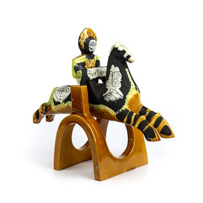 Lot 864 - Gilbert Portanier (b.1926) Horse and stand...