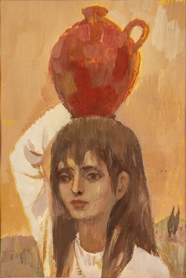 Lot 348 - Ursula McCannell (1923-2015) Girl with Pitcher...