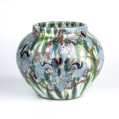 Lot 681 - Janice Tchalenko (1942-2018) Iris pattern vase...