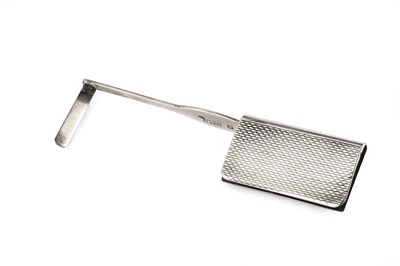 Lot 305 - A silver bookmark by Asprey & Co, with engine...