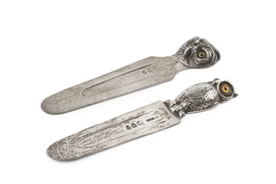 Lot 306 - A late Victorian silver bookmark, by Sampson...