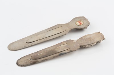 Lot 306 - A late Victorian silver bookmark, by Sampson...