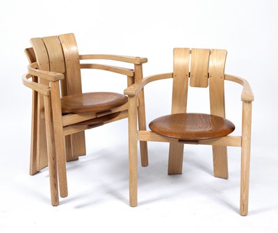 Lot 876 - David Colwell (b.1944) Three armchairs...