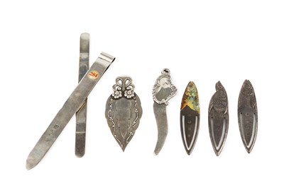 Lot 312 - A late Victorian silver bookmark, by Sampson...