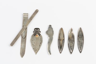 Lot 312 - A late Victorian silver bookmark, by Sampson...