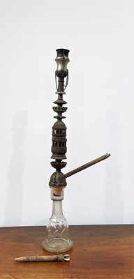 Lot 281 - Large Hookah Turkish or Syrian, with a cut...