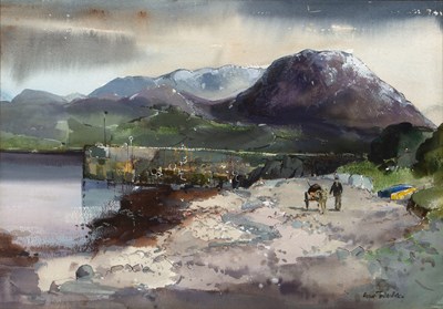 Lot 409 - Ann Tallentire (b.1949) Irish Harbour Scene...