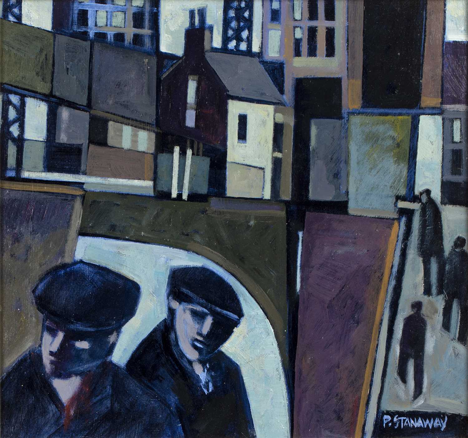 Lot 167 - Peter Stanaway (b.1943) 'Canal Birmingham',...