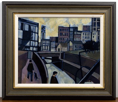 Lot 168 - Peter Stanaway (b.1943) 'Black Country Canal',...