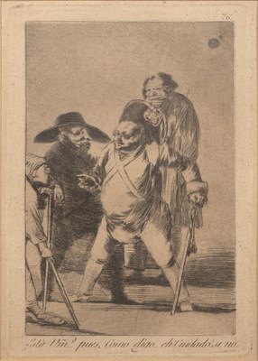 Lot 140 - After Francisco Goya (1746-1828) 'Está...