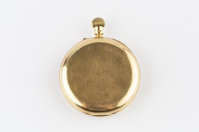 Lot 202 - An Edwardian 18ct gold open face pocket watch,...