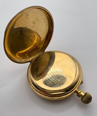 Lot 202 - An Edwardian 18ct gold open face pocket watch,...