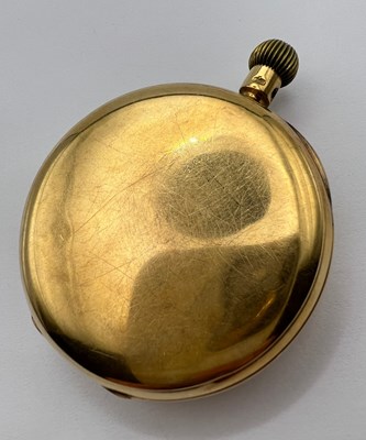 Lot 202 - An Edwardian 18ct gold open face pocket watch,...