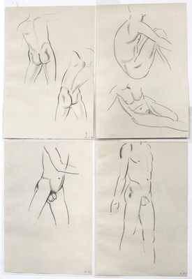 Lot 127 - Eric Gill (1882-1940) Two pairs of male nudes...