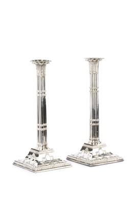 Lot 462 - A pair of late 19th century silver plated...