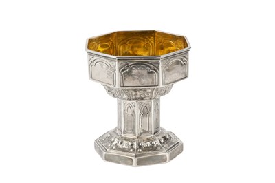 Lot 487 - A mid Victorian silver communion cup, in the...