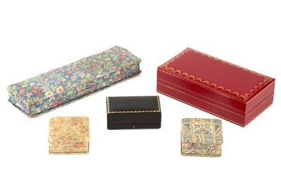 Lot 291 - Three fabric jewellery boxes by Liberty,...