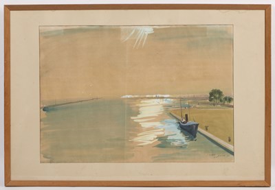 Lot 183 - Ernst Huber (1895-1960) Sulina, 1934 signed,...