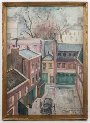 Lot 184 - Elemér Kézdi-Kovács (1898-1976) Street Scene,...