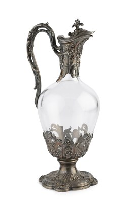 Lot 371 - A late 19th century French silver mounted...