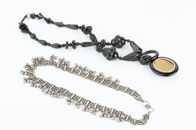 Lot 35 - *Posted Back To Client* A Victorian jet bead...