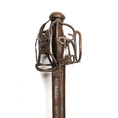 Lot 171 - A 17th century Scottish basket hilt back sword...
