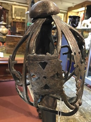 Lot 171 - A 17th century Scottish basket hilt back sword...