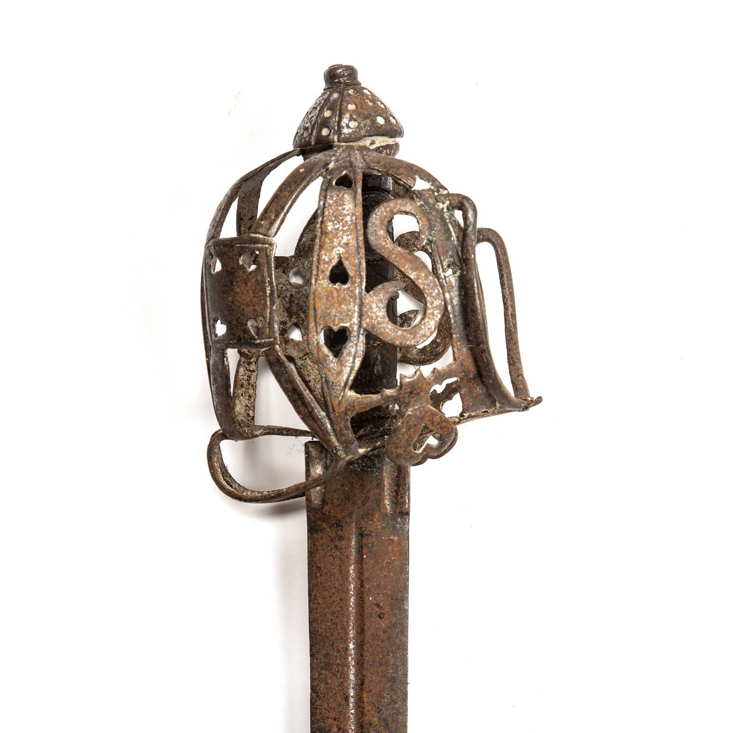 Lot 173 - A 17th century Scottish basket hilt broad...