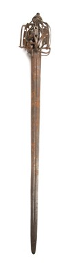 Lot 173 - A 17th century Scottish basket hilt broad...